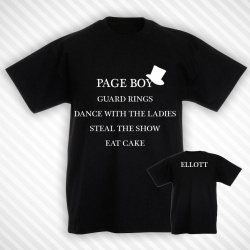 Boys Page Boy Duties T-Shirt